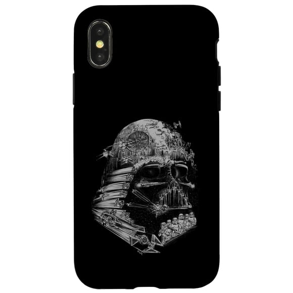 Funda para iPhone X/XS STAR WARS Darth Vader Estrella de la Muerte