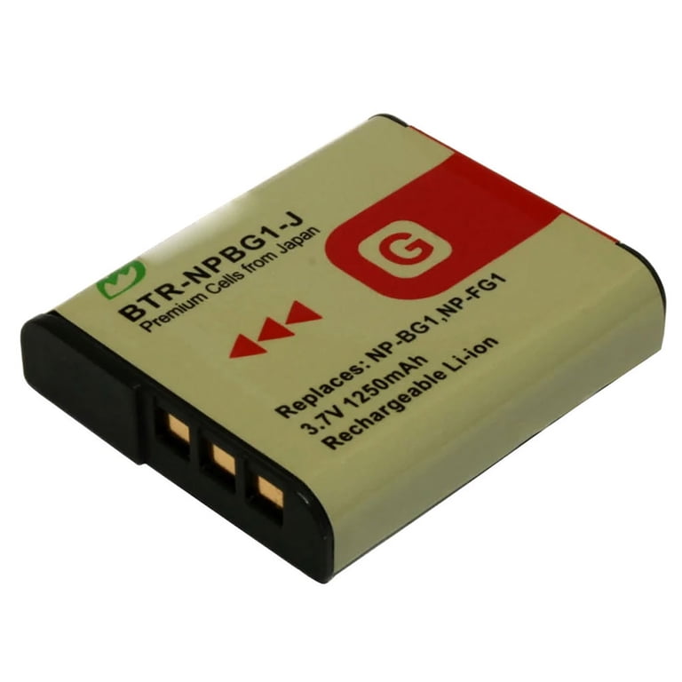 Replacement for Sony Cyber-shot DSC-HX5V Battery (2-Pack, 1250mAh