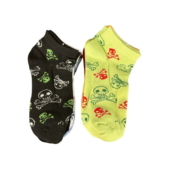 3 Pack LowCut Sock Skull and Crossbones Sock (Size: 6 8)