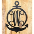 thumbnail image 2 of RealSteel Anchor Initial Monogram – Nautical Metal Wall Art (H-36), 2 of 11
