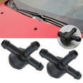 thumbnail image 1 of For Volvo C30 S40 V50 Windscreen Washer T Valves Easy Replacement 2 Pack Black, 1 of 9
