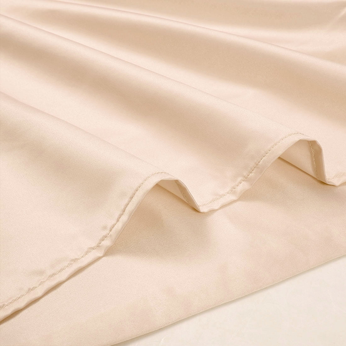 Unique Bargains Luxury Silky Satin Body Pillow Case Khaki 20" x 48"
