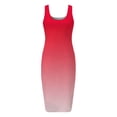 thumbnail image 4 of SMihono Robe Maxi Bohème d'Été pour Femmes Grande Taille Mode Féminine Col Rond Sans Manches Robe Imprimée Chandail Plage Robe d'Été, 4 of 4