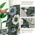 thumbnail image 5 of Yayeee 4 Pack Dining Chair Covers Stretch Parson Chairs Slipcovers Seat Protector, Dark Floral, 5 of 6