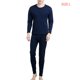 thumbnail image 3 of Jumpingount Ropa interior térmica para hombre, traje para mantener el calor, pijamas para hombre, estilo Simple, calentamiento corporal para invierno, Ropa interior azul marino L Jumpingount AP013786-02B, 3 of 6
