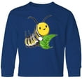 thumbnail image 3 of Inktastic Monarch butterfly caterpillar- cute baby insect Long Sleeve Youth T-Shirt, 3 of 5