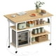 thumbnail image 1 of Isla de cocina VASAGLE UKKI013Y01 con hoja abatible 120 x 50 x 96,5 cm, 1 of 6