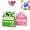 1 Green 1 Pink, variant on Cute Fruit Monster Pop-Up Sticky Notes Dispenser, Translucent Sticky Notes Index Tabs Fun Clear Note Transparent Continuous Pull-Out Tabs 80 Sheets per Box for Office & Study(1green 1red 1pink)