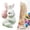 C, variant on 1Pcs Miniature Cute Rabbit Figurines Tiny Resin Rabbits Cake Toppers Decor Fairy Garden Accessories Micro Landscape Ornaments for Cake Outdoor Home Decoration,Baby-Egg Rabbit No. 2