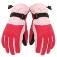 thumbnail image 2 of Otqutp Kids Ski Mittens Winter Snow Waterproof Mittens Toddler Gloves Warm Windproof Warm Mittens Outdoor for Boys Girls 7-16 Years(Pink,4-8 Years), 2 of 5