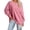 Pink, variant on LYXSSBYX Sweatshirts for Women Loose Fit Women's Fashionable Loose Fitting Casual Color Blocking Round Neck Long Sleeved Top