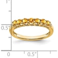 thumbnail image 2 of 14K Yellow Gold Citrine And Diamond 7-Stone Ringsize 7 - Jbsp, 2 of 5