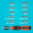 thumbnail image 6 of BLACK+DECKER Ratcheting Screwdriver, 10 Bit (BDHT68000), 6 of 10