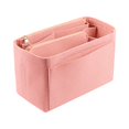 thumbnail image 4 of Qarigey Bolsas con inserción de fieltro, amplia aplicación, práctica y práctica, bolsa de cosméticos de viaje bien organizada, rosa claro Type2 NO2, 4 of 6