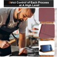 thumbnail image 5 of Leather For Apple iPhone 16 6.1-inch Case , Stitching design Flip  Wallet Leather Case With Card Holder Magnetic Closure Shockproof Kickstand Protective Phone Cases Cover,Wine red,For iPhone 16, 5 of 7