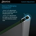thumbnail image 3 of DreamLine Unidoor-X 72-72 1/2 in. W x 72 in. H Frameless Hinged Shower Door in Oil Rubbed Bronze, 3 of 12