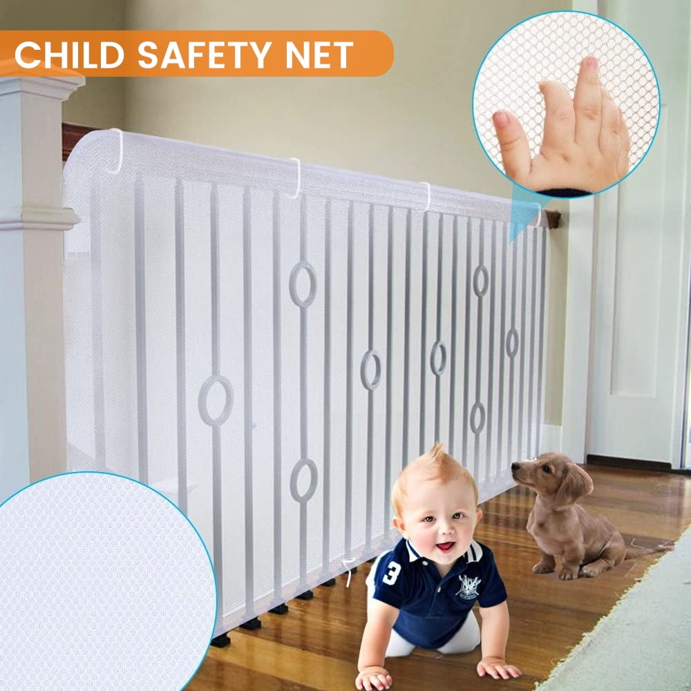 MLfire Child Safety Banister Guard Net Stairway Protection Net for Baby