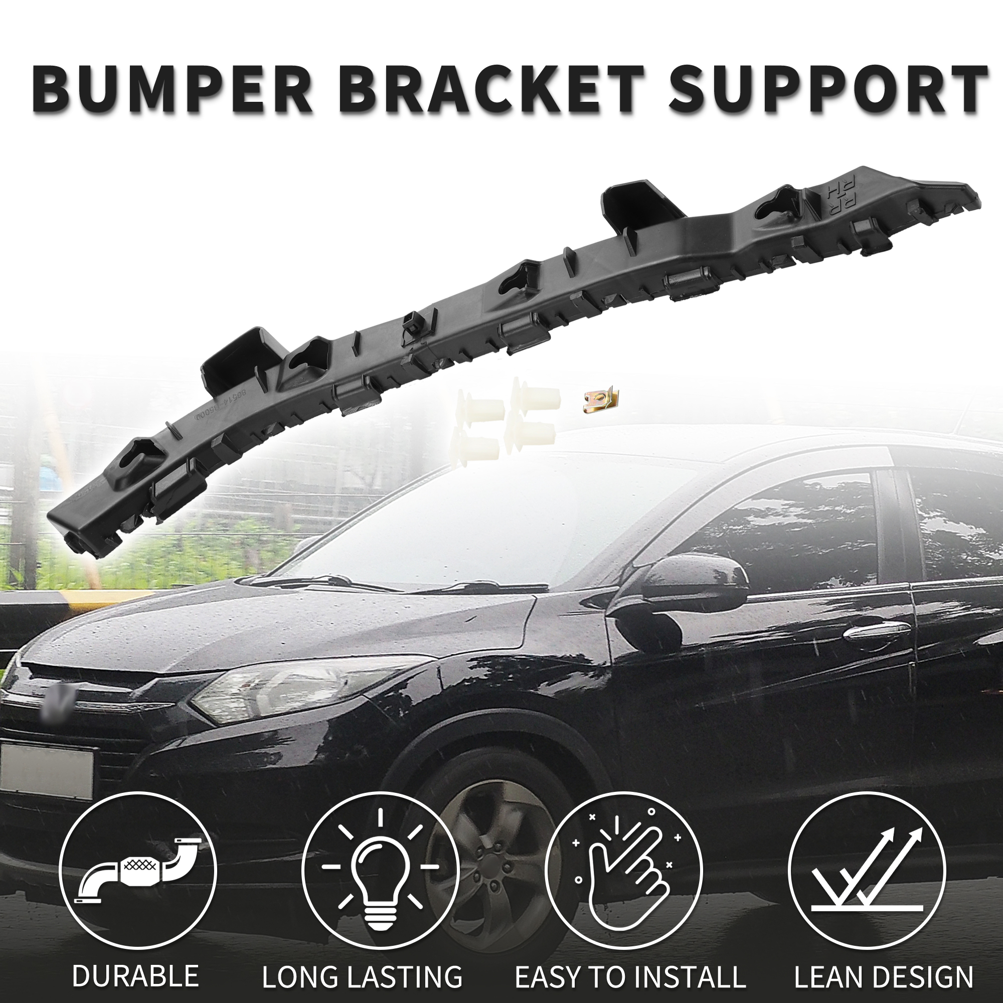 Genuine Kia Rear Bumper Bracket Left Driver Side For 2014-2018 Forte Sedan – 86613A7000