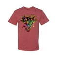 thumbnail image 2 of Wild Bobby, Keep It Wild Colorful Elephant Face Animal Lover Men's Graphic T-Shirt, Vintage Heather Red, 5XL, 2 of 3