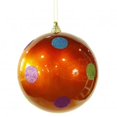 thumbnail image 1 of 8 in. Orange Candy Polka Dot Ball, 1 of 1