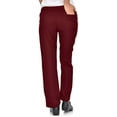 thumbnail image 2 of Mini Marilyn Scrubs Straight Leg 4-Way Stretch Flare Leg Elastic Waistband Four Pocket Pants with Cargo Pockets, 2 of 3