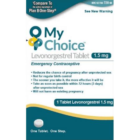 My Choice Emergency Contraceptive 1 Tablet (Best Plan B Pill)