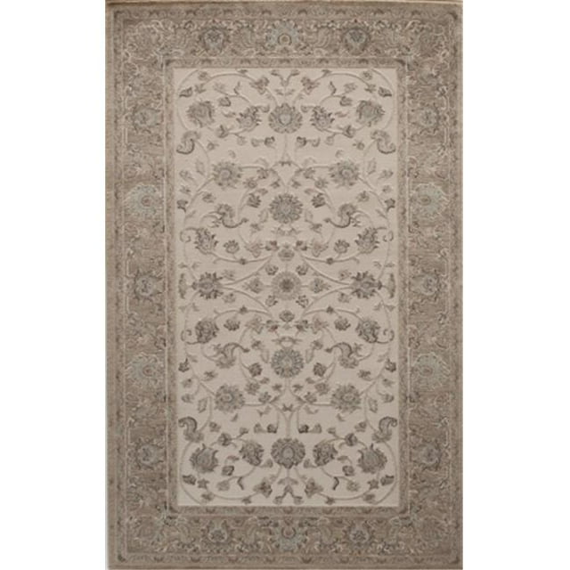Rugs America 25931 Riviera Ivory Tan Runner Oriental Rug, 2 ft. 2 in. x 8 ft.