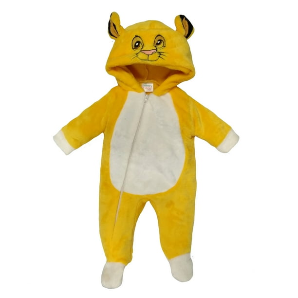 Mameluco con Gorro Bordado Disney Simba Talla 6 meses Disney Disney Pijamas para Niños