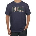 thumbnail image 1 of Wild Bobby, Home Floral Print Pop Culture Men's Graphic T-Shirt, Vintage Heather Navy, 4XL, 1 of 3