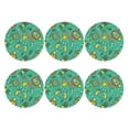 thumbnail image 2 of Bingfone Vintage Funny Animals In Jungle Leather Drinks Coasters With Set Of 6,Suitable For Home Kitchen,Coffee Cup Coasters Home Gift, 2 of 9