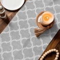 thumbnail image 3 of Grey Moroccan Table Runner 72 Inches, Vintage Ethnic Abstract Geometric Stripes Bed Runner Dresser Scarves Tabletop for Indoor Outdoor Parties/Ceremony/Banquet, 16" x 72", 3 of 8