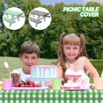 thumbnail image 2 of 3pcs Picnic Table Cover Bench Cloth Chair Cover Garden Furniture Dust Cover, 2 of 9
