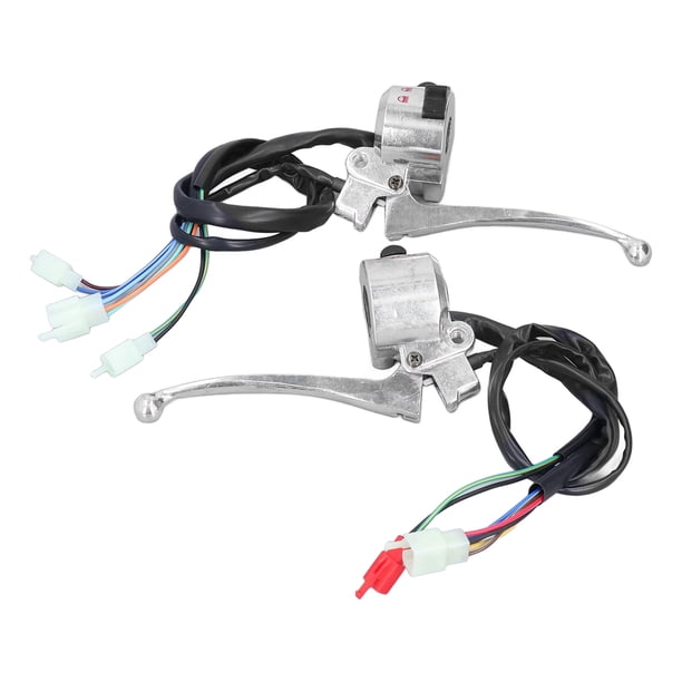 Interruptor De Manillar De Freno De Tambor, Botón De Bocina De Manillar De Motocicleta De Aleación De Aluminio Multifunción Universal Para Scooter Chino De 50 Cc
