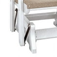 thumbnail image 2 of OS Home and Office Furniture 27" Resin Fan Back Glider in Weatherwood/White, 2 of 5