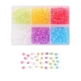 thumbnail image 4 of Transparent Acrylic Beads Bicone Mixed Color 4x4mm Hole: 1.5mm 990pcs/box, 4 of 7