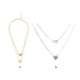 thumbnail image 4 of Qarigey Collar de cadena exquisito ajustable universal elegante colgantes colgantes decoraciones collares en capas para mujer oro Type3 NO3 Qarigey AP009198-01, 4 of 6