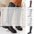thumbnail image 4 of Taqqpue Women's Knee High Boots Plus Size Back Zip Slip On Low Heel Comfortable Casual Long Boots for Women Size 5.5-12 Fashion Dress Shoes Fall Winter Riding Footwear Casual Walking, 4 of 10