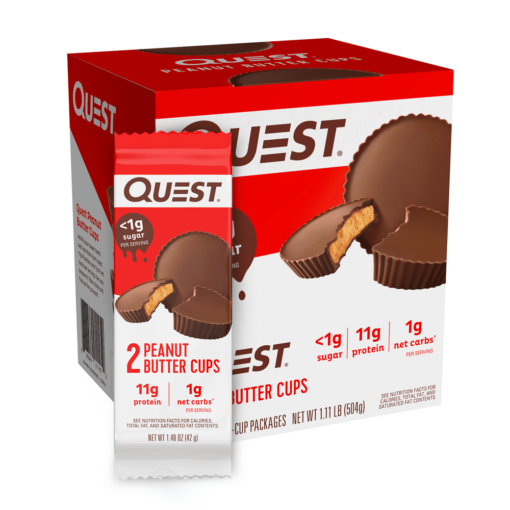 Quest Nutrition Peanut Butter Cups, High Protein, Low Carb, Gluten Free