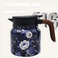 thumbnail image 4 of Vintage Floral Pattern Tea Thermos,Thermos Tea Pot, 2025 New Vintage Floral Pattern Tea-Built-in Infuser, 1000ml Stainless Steel Thermal Carafe with Lid for Hot Drinks, 4 of 7