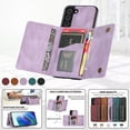 thumbnail image 4 of Galaxy S22 Plus/S22+ Case with Card Slots, Allytech Back Flip Wallet Cover Premium PU Leather Impact Resistant Hands-Free Kickstand Case for Samsung Galaxy S22 Plus/S22+ 5G 6.6" 2022 Released, Purple, 4 of 6