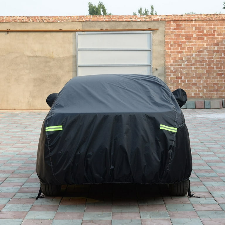 490x180x150cm Dust Proof Car Cover Elastic Auto Show Protective Cloth Professional Full Car Shell for Car Auto (Black), Size: 192.91 x 70.87 x 59.06