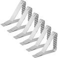 thumbnail image 1 of Clip para mantel, clips de mesa de acero inoxidable resistentes para mantel de Navidad, restaurante, picnic al aire libre, boda, fiesta de graduación, mesa de patio gruesa, 1 of 5