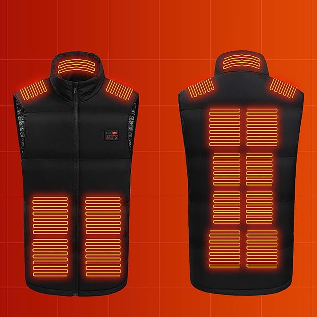 DPTALR Outdoor Warm Clothing Heated For Riding Skiing Fishing Charging Via Heated Coat