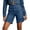 Blue, variant on MLCDZ Jean Shorts for Women High Waisted Trendy Stretchy Denim Short Pants Inseam Summer Casual Loose Beach Vacation Jorts with Pockets