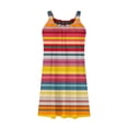thumbnail image 5 of Vestido de Verano para las Mujeres Impreso sin Mangas Cuello Redondo, Suelto de Rodilla de Longitud Vestido Casual para la Primavera, 5 of 5