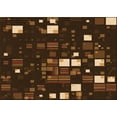 thumbnail image 1 of Ahgly Company Indoor Rectangle Patterned Light Brown Area Rugs, 6' x 9', 1 of 6