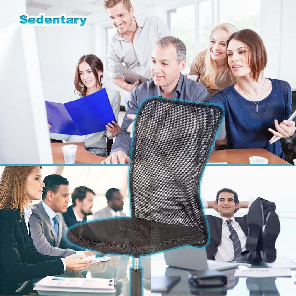 BestOffice Ergonomic Office Chair, Rolling Swivel, Lumbar Support for Men, Women, 4 Pack(Black)