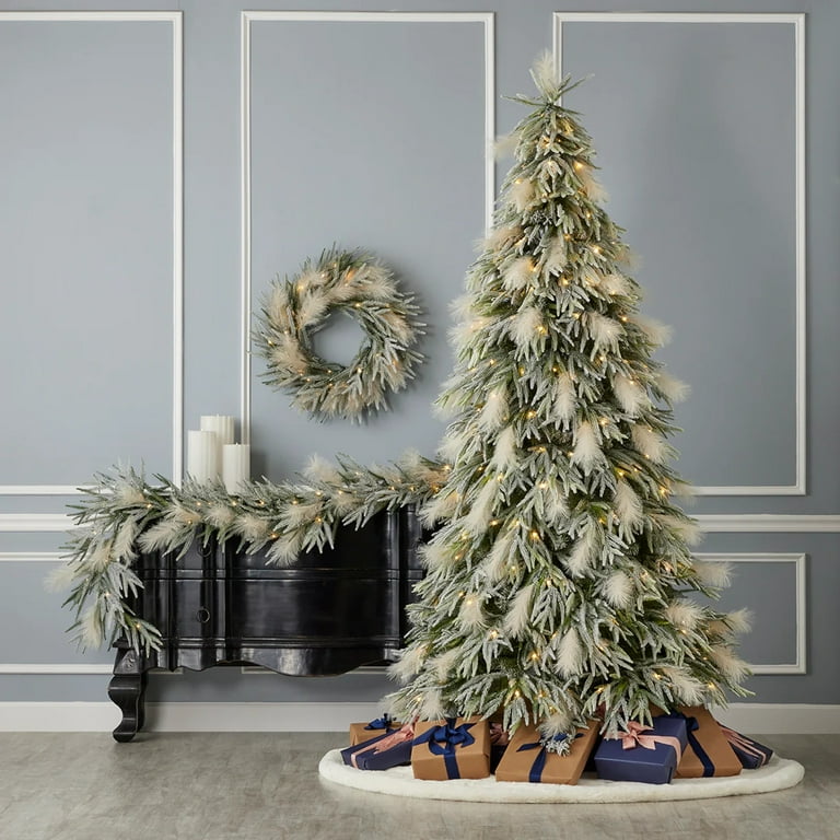 Seasonal LLC 7.5FT Pine and Pampas Christmas Tree 58 Inches