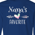 thumbnail image 4 of Inktastic Nana's Favorite- Heart Grandchild Long Sleeve Youth T-Shirt, 4 of 5