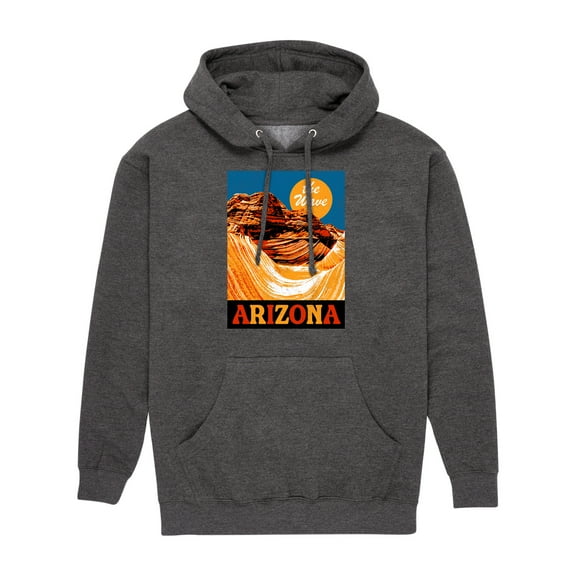 Instant Message - The Wave Arizona - Men's Pullover Hooded Fleece Sweatshirt